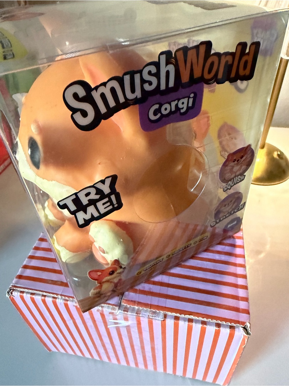 ๐ถ๐ถADORABLE CORGI PUP SQUISHY- Orange Smushable by Crazy Fun!!๐ถ๐ถ - Picture 3 of 4